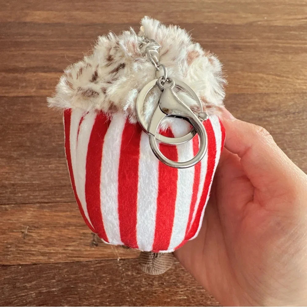 Cute Popcorn Plush Toy Aesthetic Kawaii Soft Stuffed Doll Funny Gift